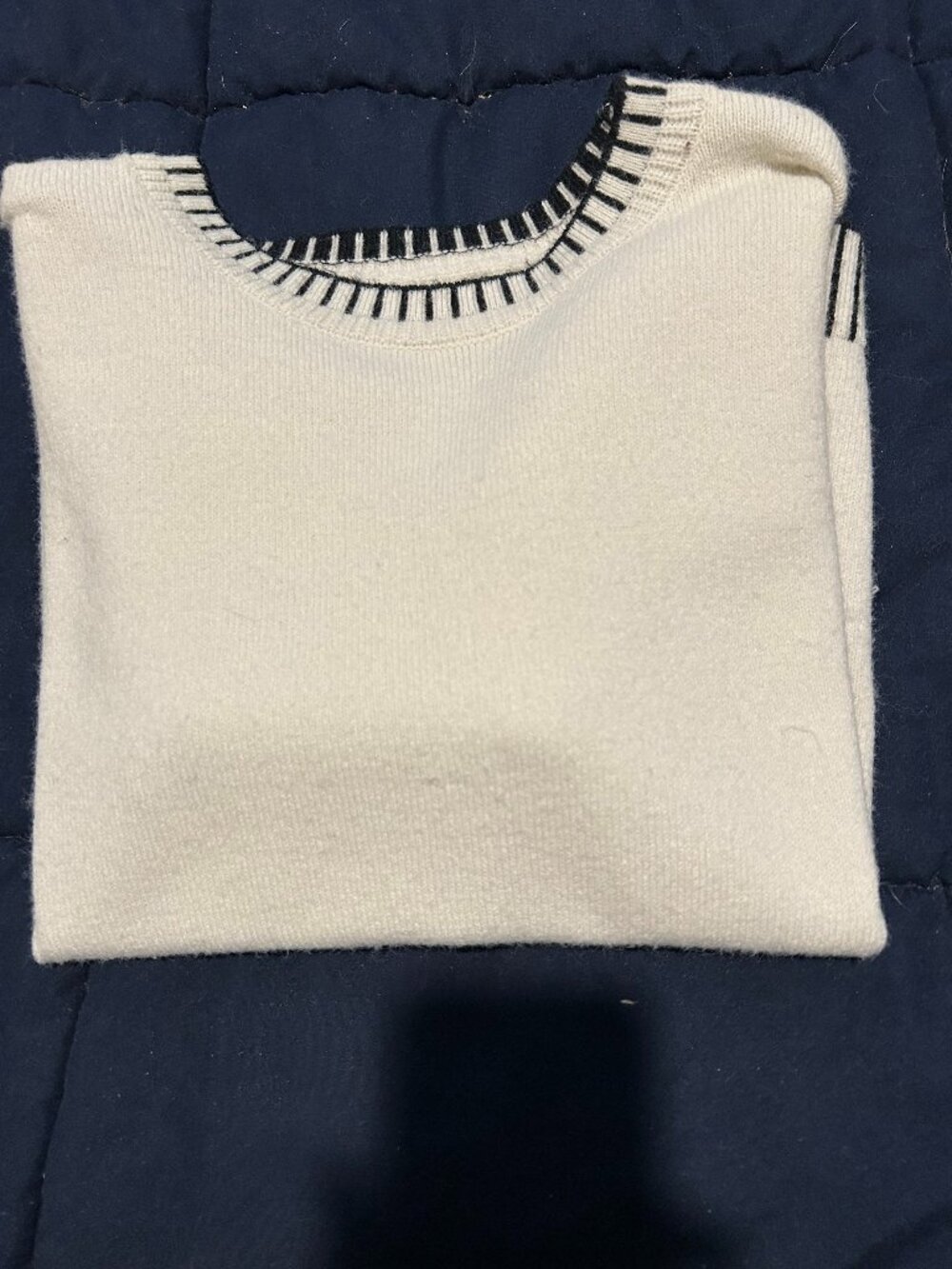 White Knit Top